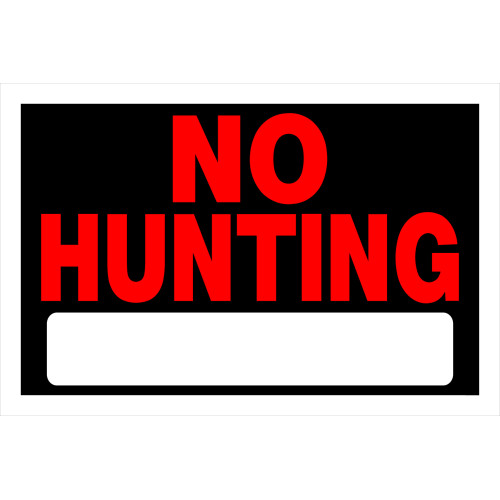 No Hunting Sign 8