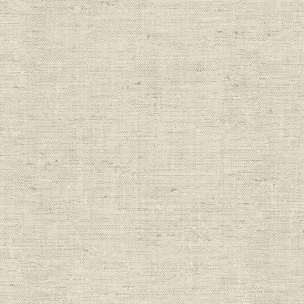 Beige woven fabric displays a subtle horizontal weave; tiny darker flecks and uneven threads create a natural textured surface filling the frame like canvas or wallpaper.