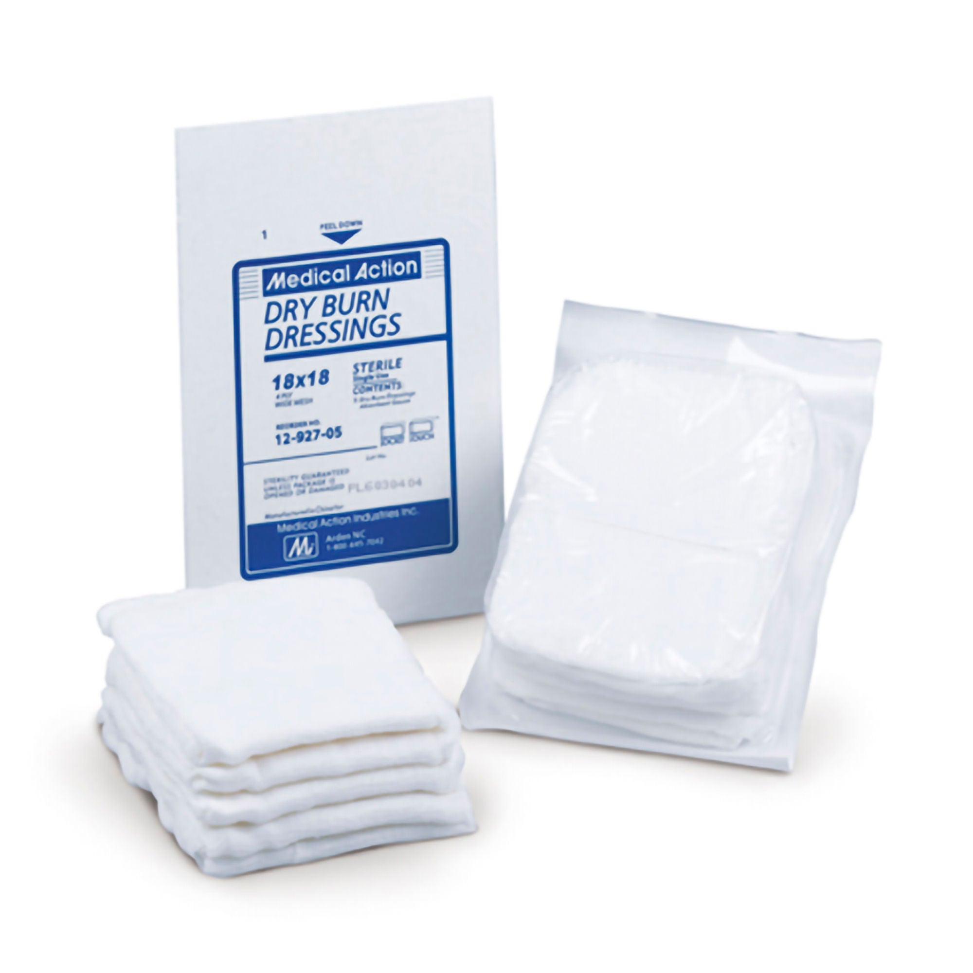 Medical Action Sterile Burn Dressing, 18 x 18 Inch, 10-Ply