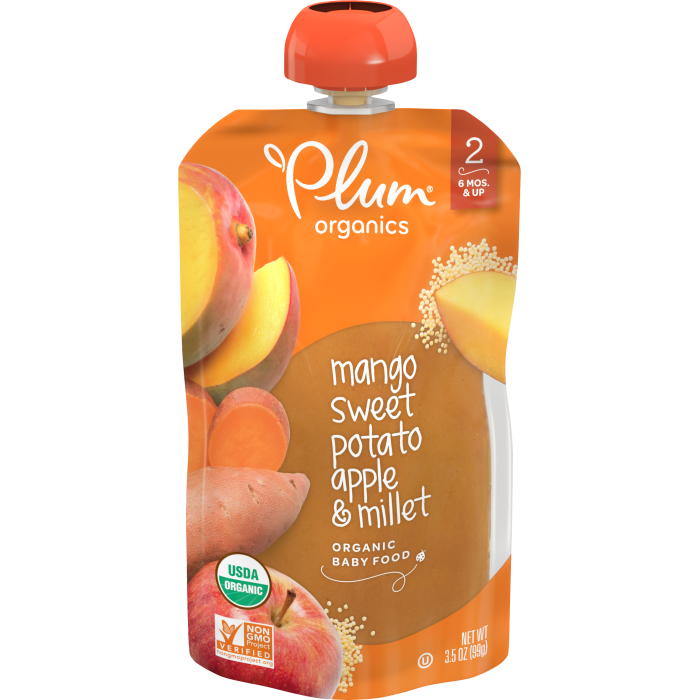 Mango, Sweet Potato, Apple & Millet Baby Food