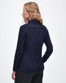 Burne Roll Neck Jumper Classic Navy