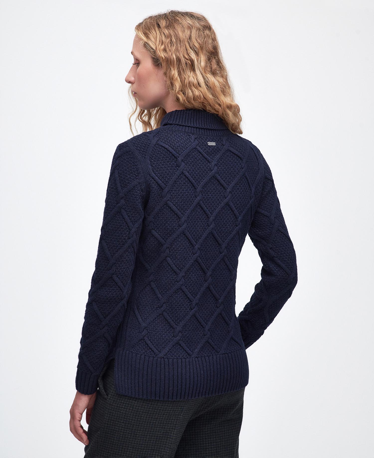 Felpa a maglia con collo arrotolato Burne image number 2