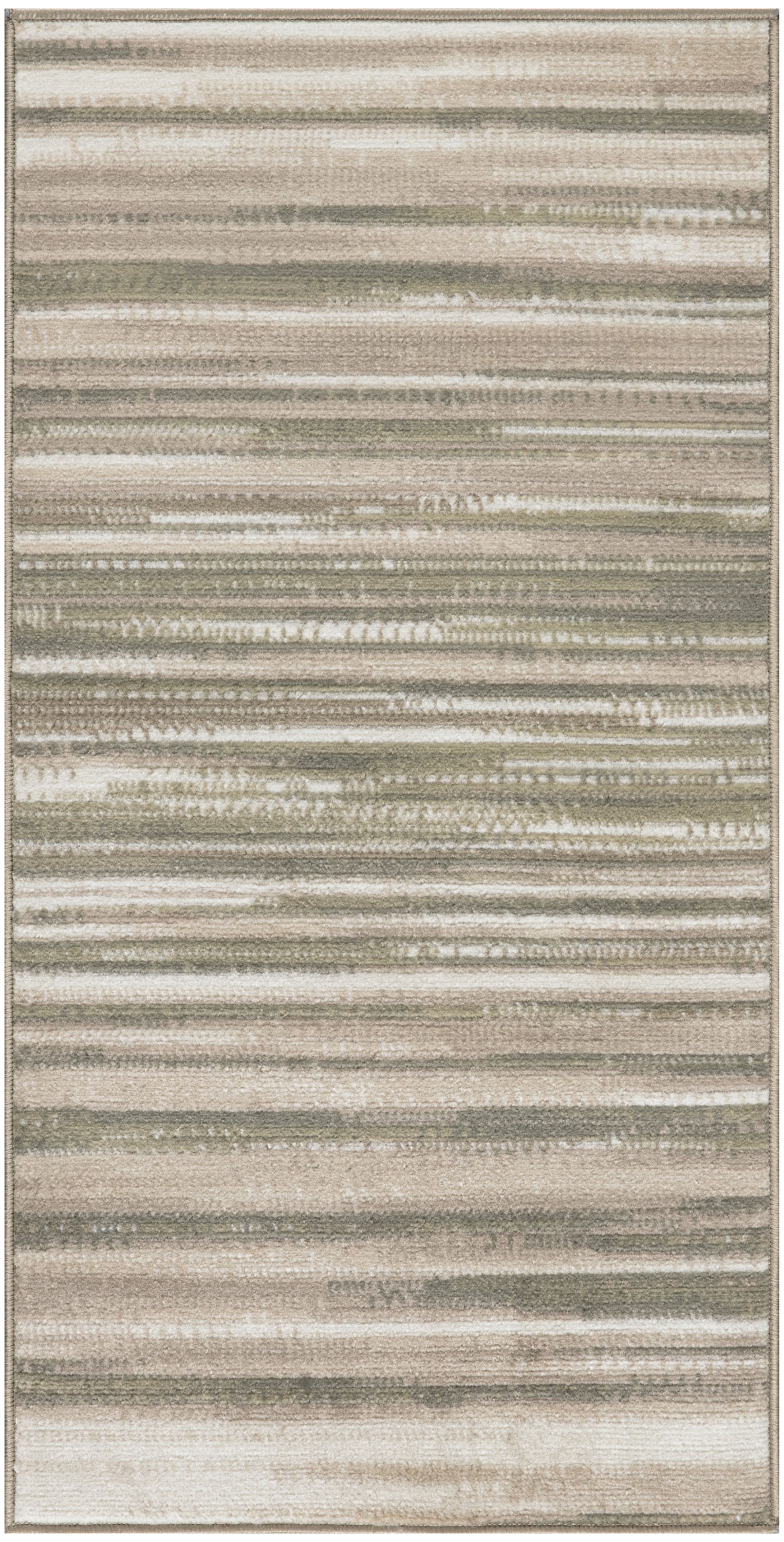 Nourison Jubilant 2' x 4' Green Ivory Modern Indoor Rug