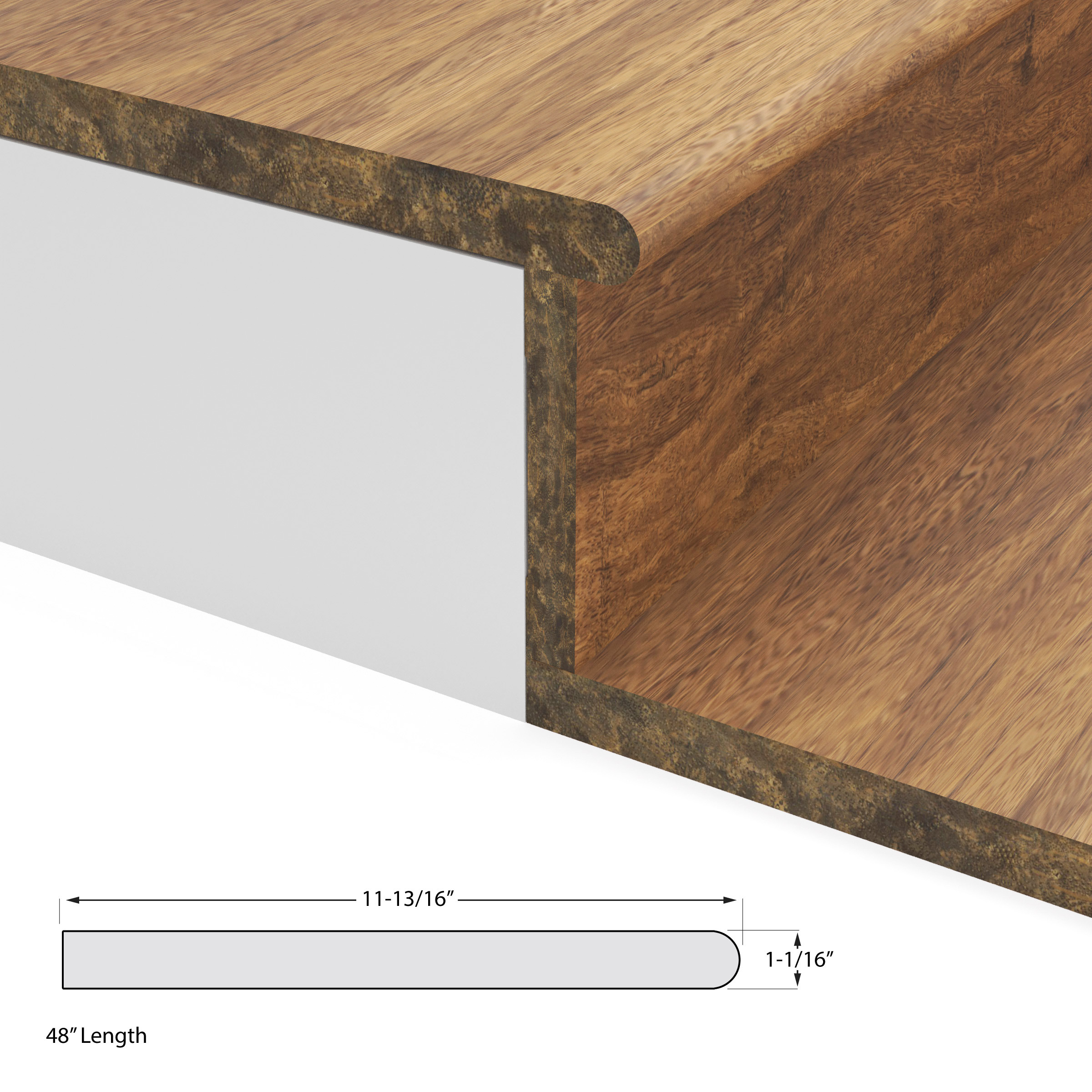 Light Java Click/Aged Amber Stair Tread view 3