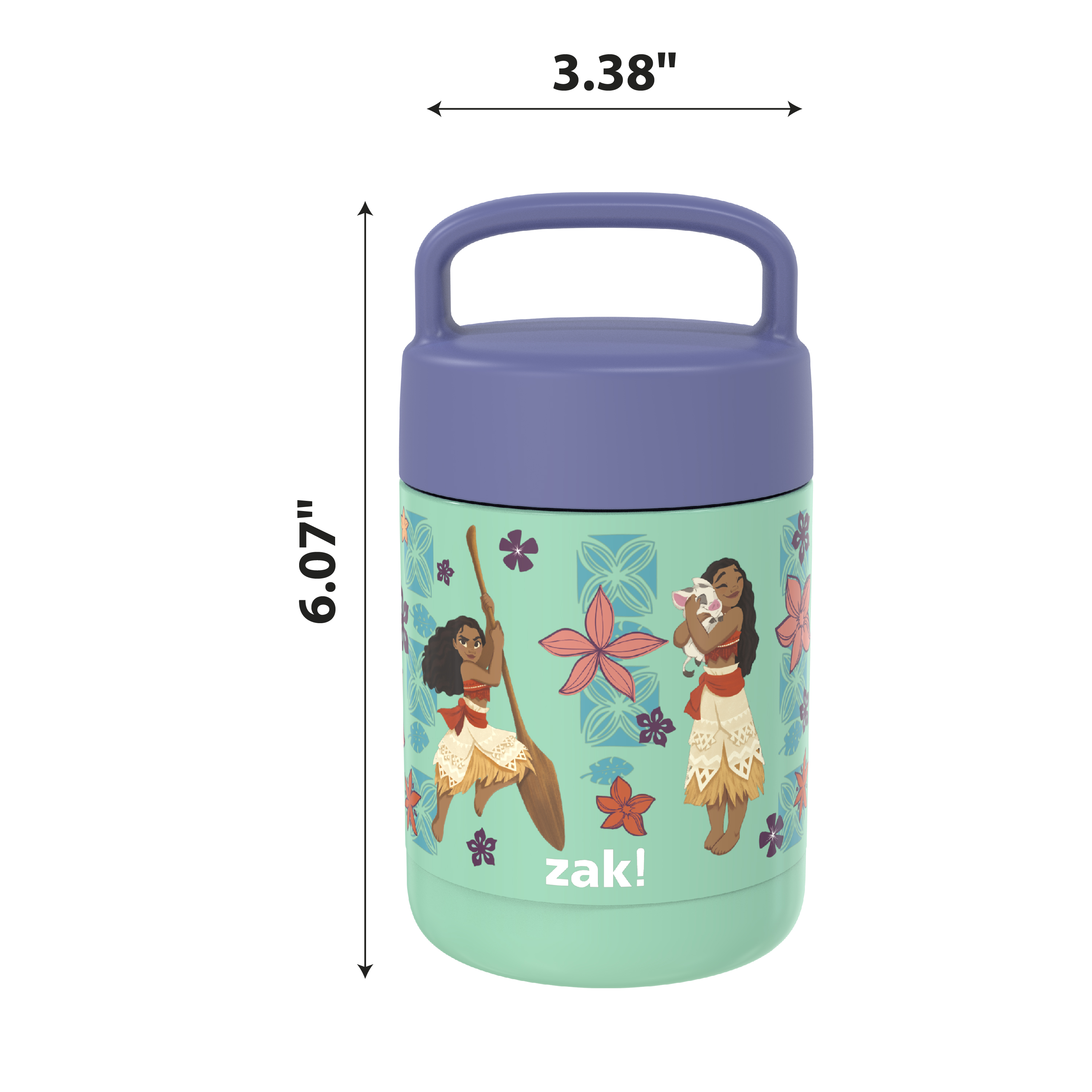 Disney Reusable Vacuum Insulated Stainless Steel Food Container, Moana slideshow image 7