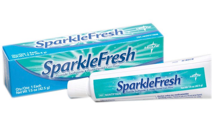 Medline TOOTHPASTE, SPARKLE FRESH FLUORIDE (144/BX 5BX/CS)