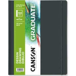 Graduate Drawing Art Book, Hard Cover Binding, 52 Sheet, 11x14 inch, 1 Count