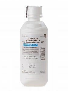Calcium Carbonate Oral Suspension for Phosphate Removal & Antacid, 5mL Unit Dose