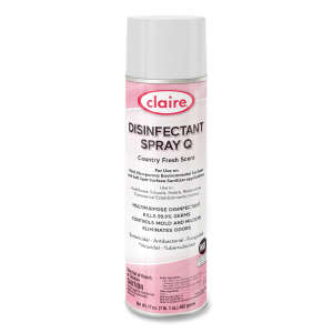 Claire,  Disinfectant Spray Q, Country Fresh Scent,  17 oz Aerosol Can