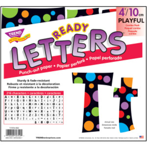 Neon Dots 4" Playful Combo Ready Letters&reg;