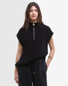 Clara Sleeveless Knitted Jumper Black