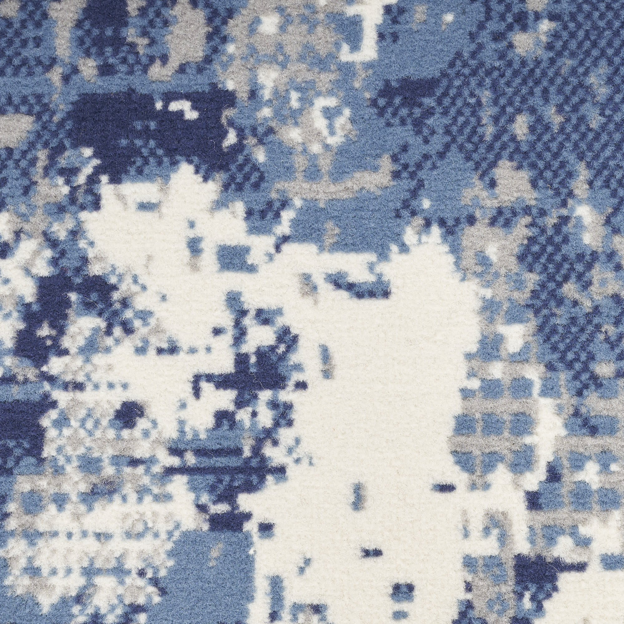 Nourison Grafix 2'3" x 10' Navy Blue Modern Indoor Rug