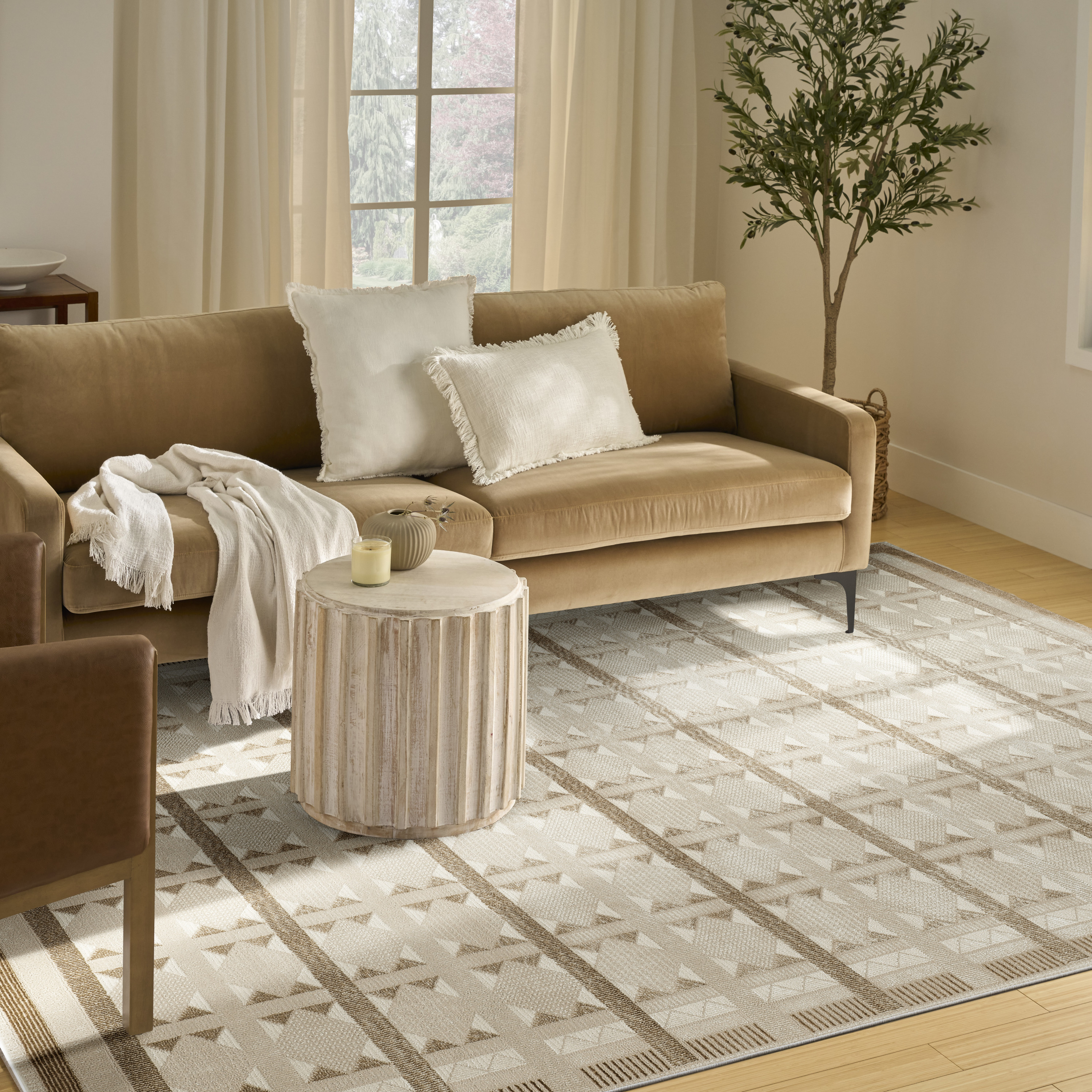 Nourison Nordic 8' x 10' Taupe Modern Indoor Rug