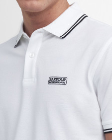 Evan Short-Sleeved Polo Shirt Classic White