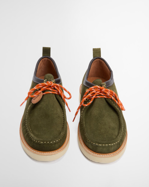 Barbour x Wildbunch Styles Heathpool Apron Lace Mocassins Green