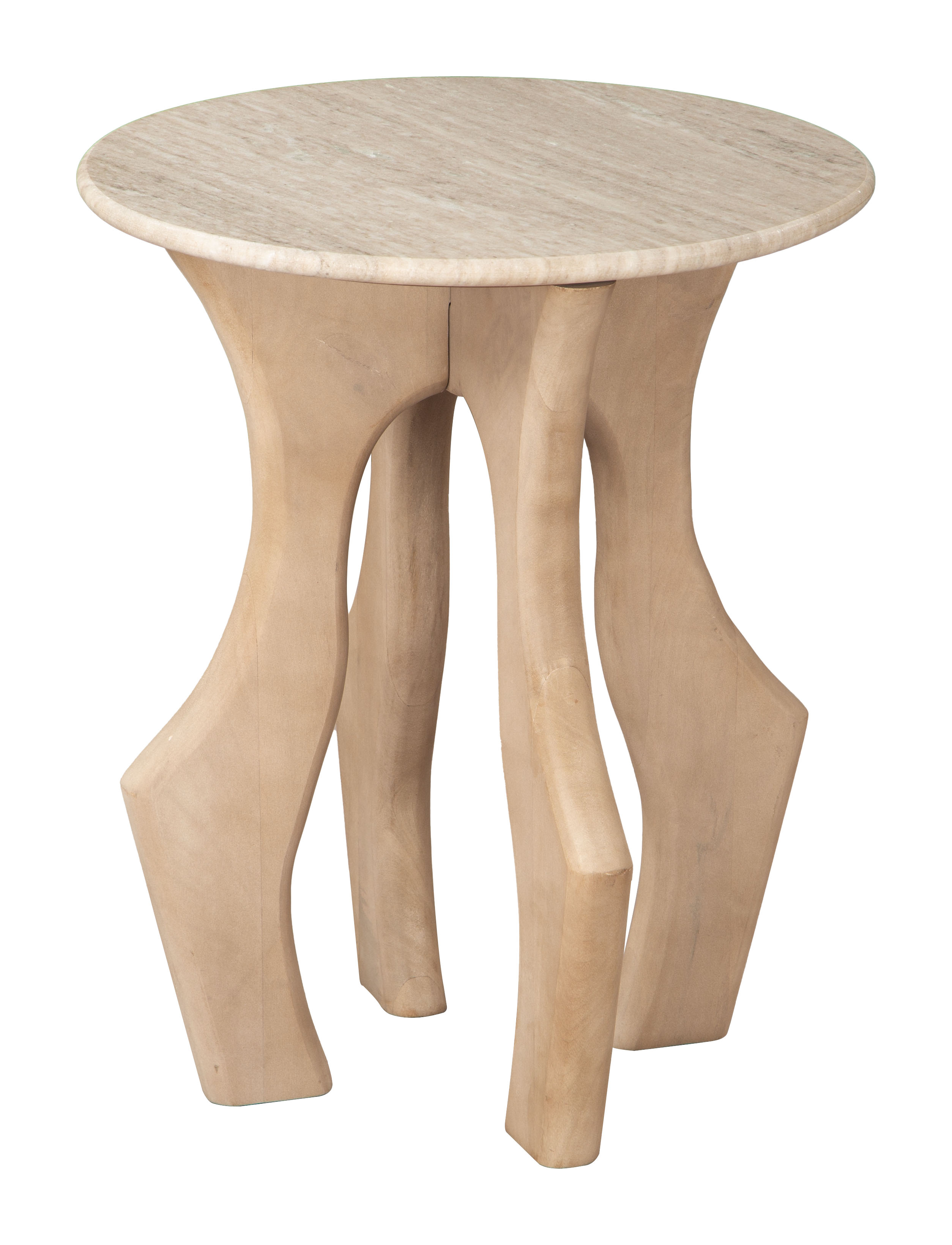 Eda Side Table White & Natural product image
