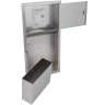 Bobrick, ClassicSeries, Folded Towel Dispenser and Waste Receptacle, Stainless Steel