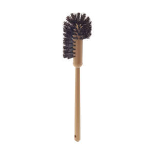Rubbermaid Commercial, 17" Toilet Bowl Brush, Plastic Handle, Polypropylene Fill, Brown, 12/Case