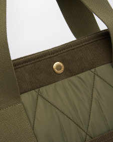 Healy Quilted Tote Bag Olive