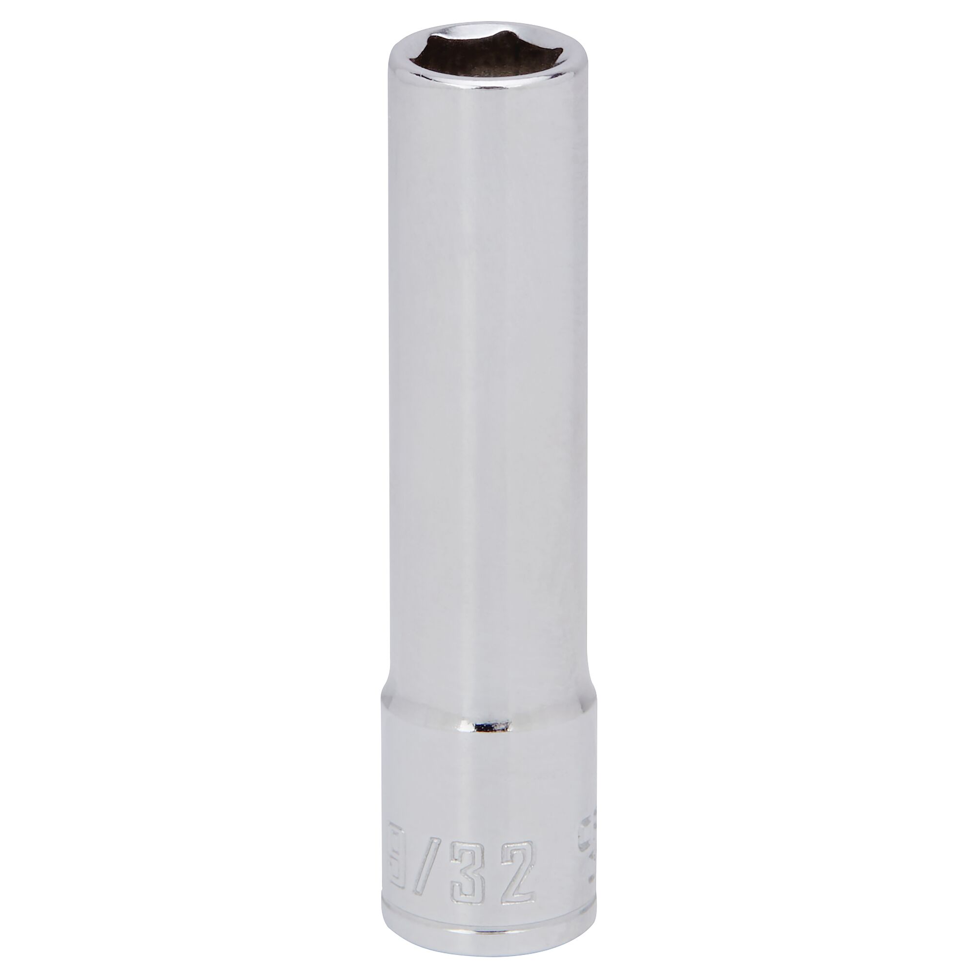 1/4 DR6PT Deep Socket 9/32 on white background