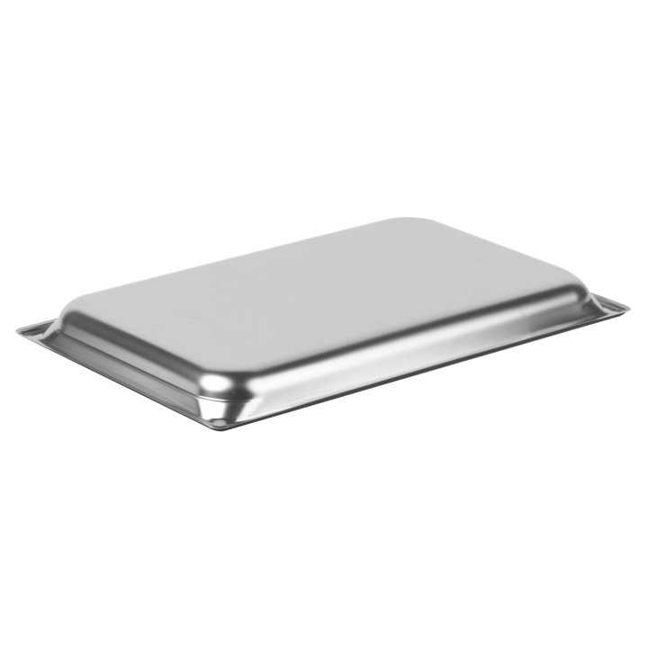 Full-size 1 ½-inch-deep Super Pan 3® stainless steel steam table pan with Steel Coat x3™ nonstick coating