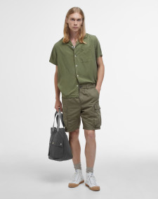 Archer Relaxed Short-Sleeved Shirt Burnt Olive
