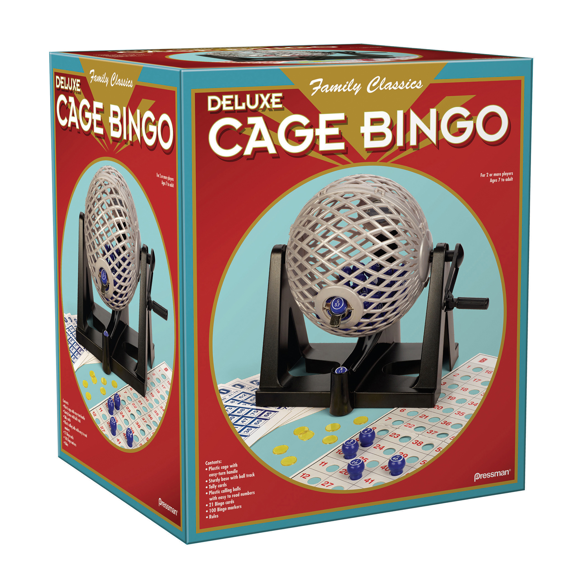 Pressman Deluxe Cage Bingo image number null