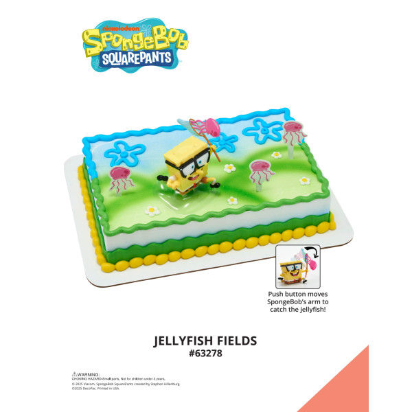 SpongeBob SquarePants Jellyfish Fields The Magic of Cakes® Icing Only Page