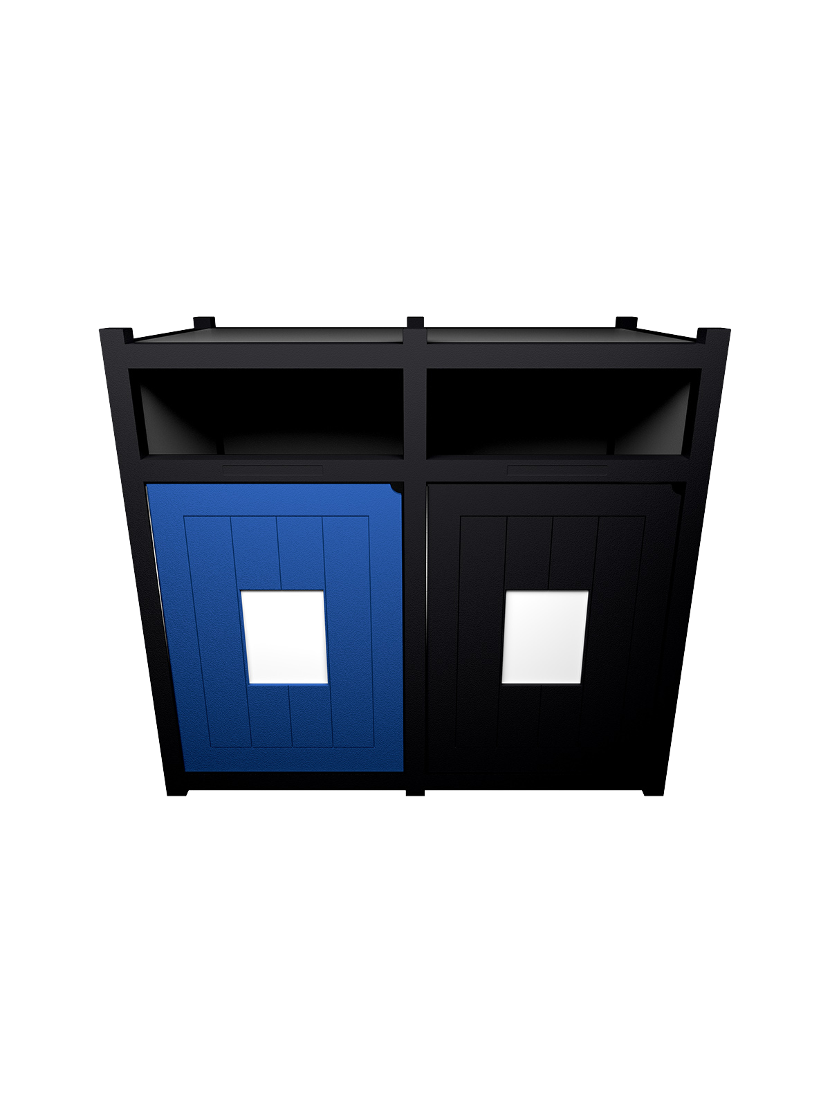Busch Systems Aspyre Collection Vision XL Series double in black and grey with door signs