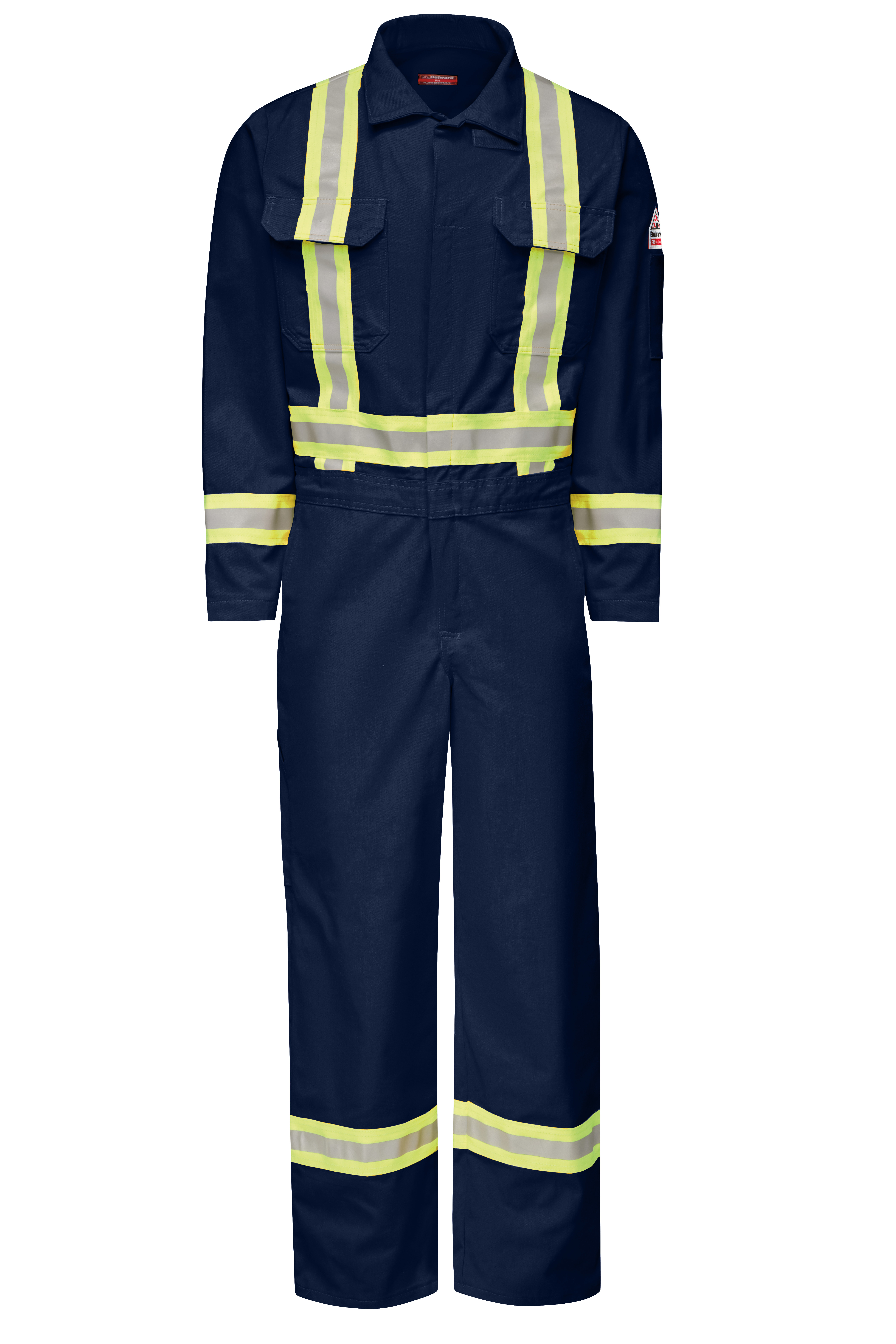 Bulwark® Industrial Bibs and Coveralls Premium Coverall with CSA Compliant Reflective Trim - EXCEL FR ComforTouch-