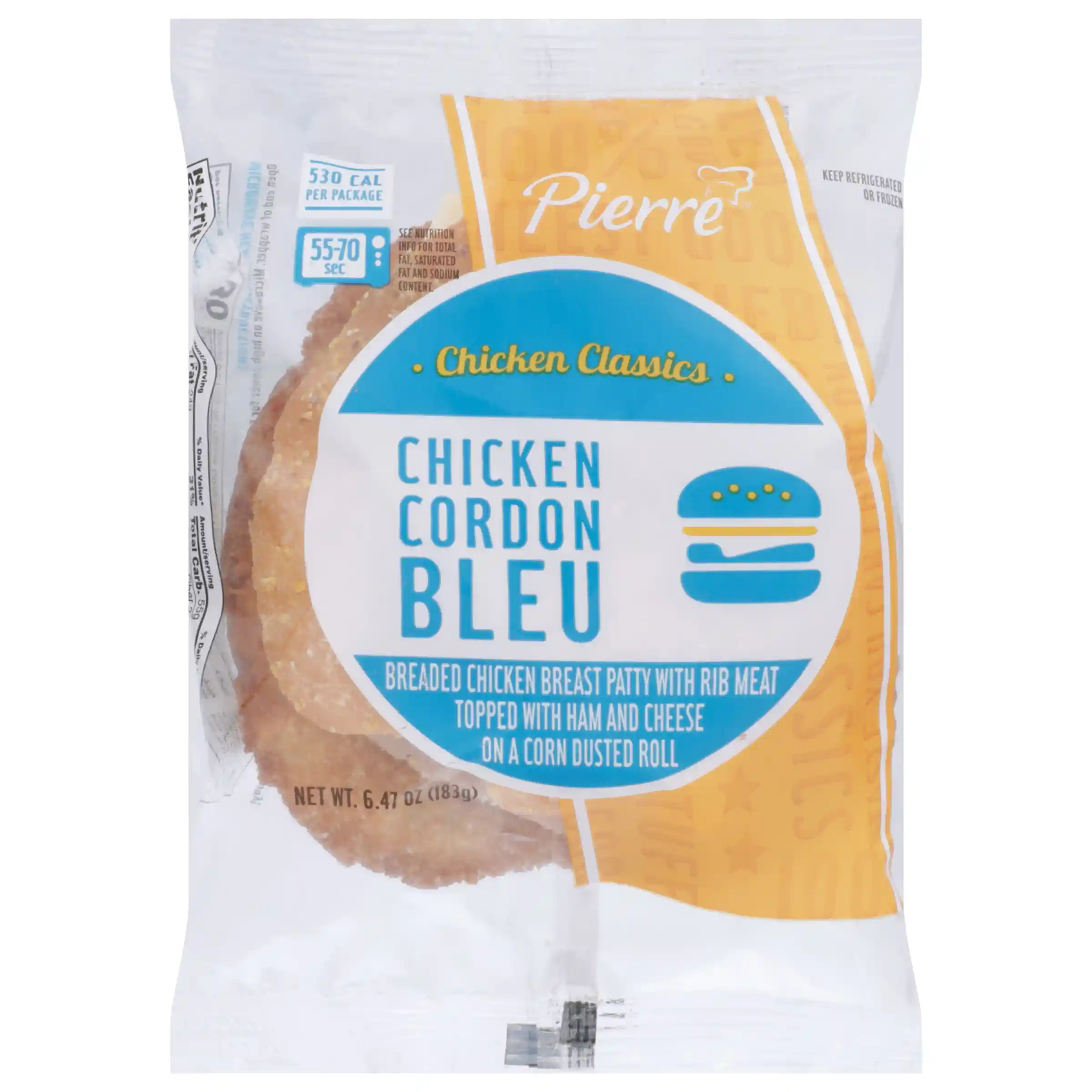 Pierre® Chicken Cordon Bleu, Ham and Cheese Sandwich_image_21
