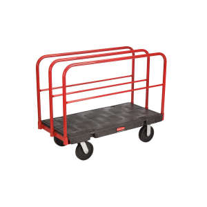 Rubbermaid Commercial, Sheet and Panel 24" x 48", Platform Truck, Black