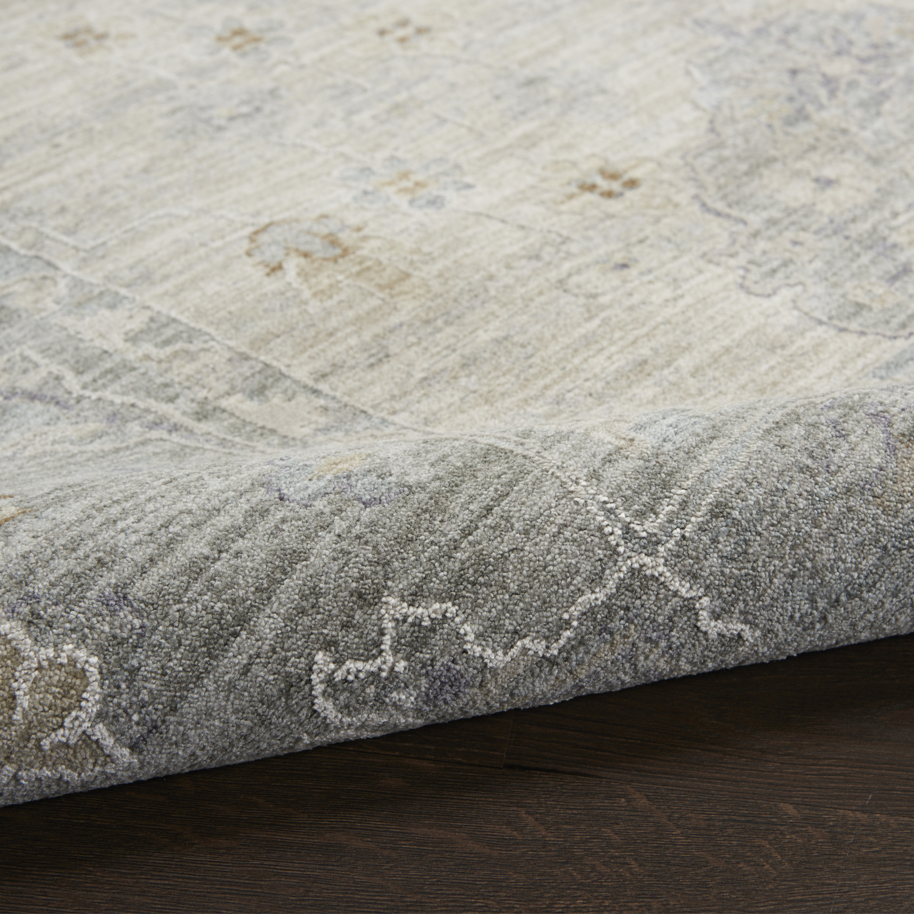 Nourison Infinite 2'3" x 10'2" Light Grey Vintage Indoor Rug