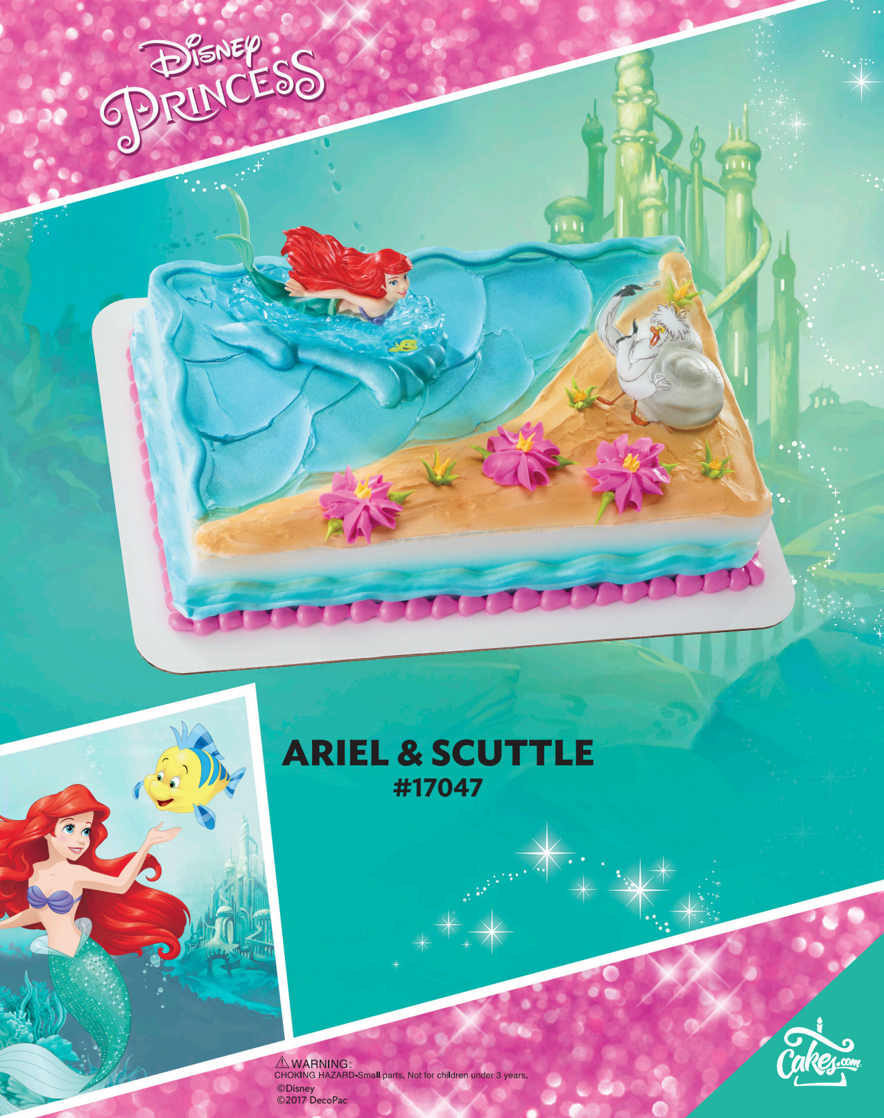Disney Princess Ariel Scuttle Decoset Cupcake Cake Tmoc Page | DecoPac