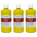 Handy Art&reg; Acrylic Paint 16 oz, Chrome Yellow, Pack of 3 RPC101010-3