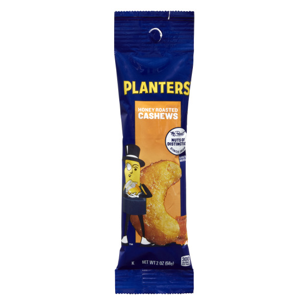 PLANTERS(r) Honey Roasted Cashews 45/2oz . C1CB - Front Center Inner Pack (Hi Res)