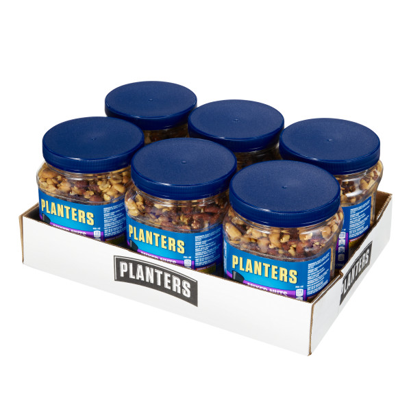 PLANTERS(r) Regular Mixed Nuts 6/27oz . C1RM - Front Right Open Case (Hi Res)