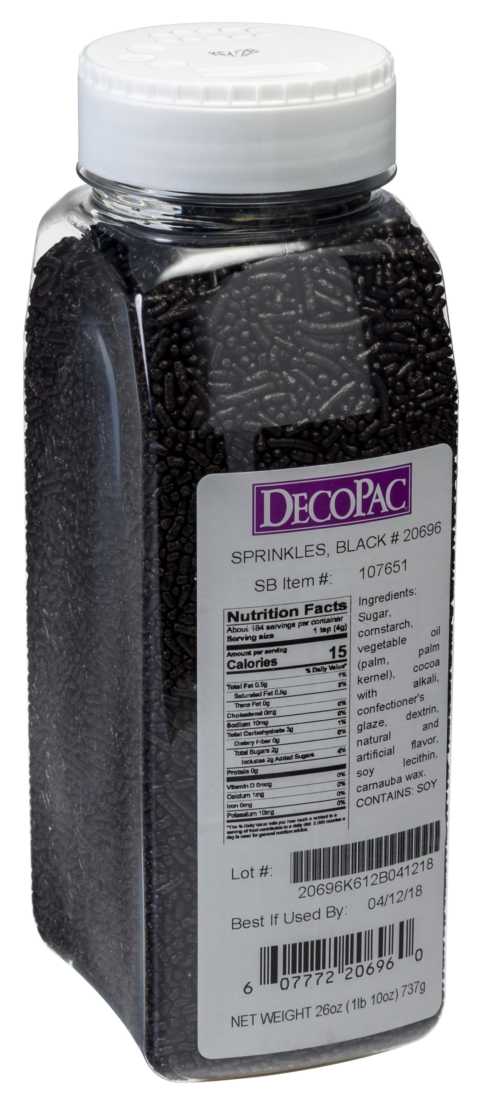 Black Sprinkles DecoPac