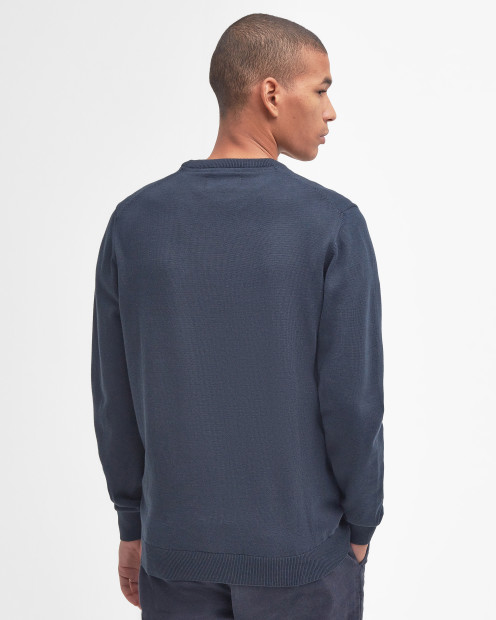 Pima Cotton Crew Neck Jumper Classic Navy