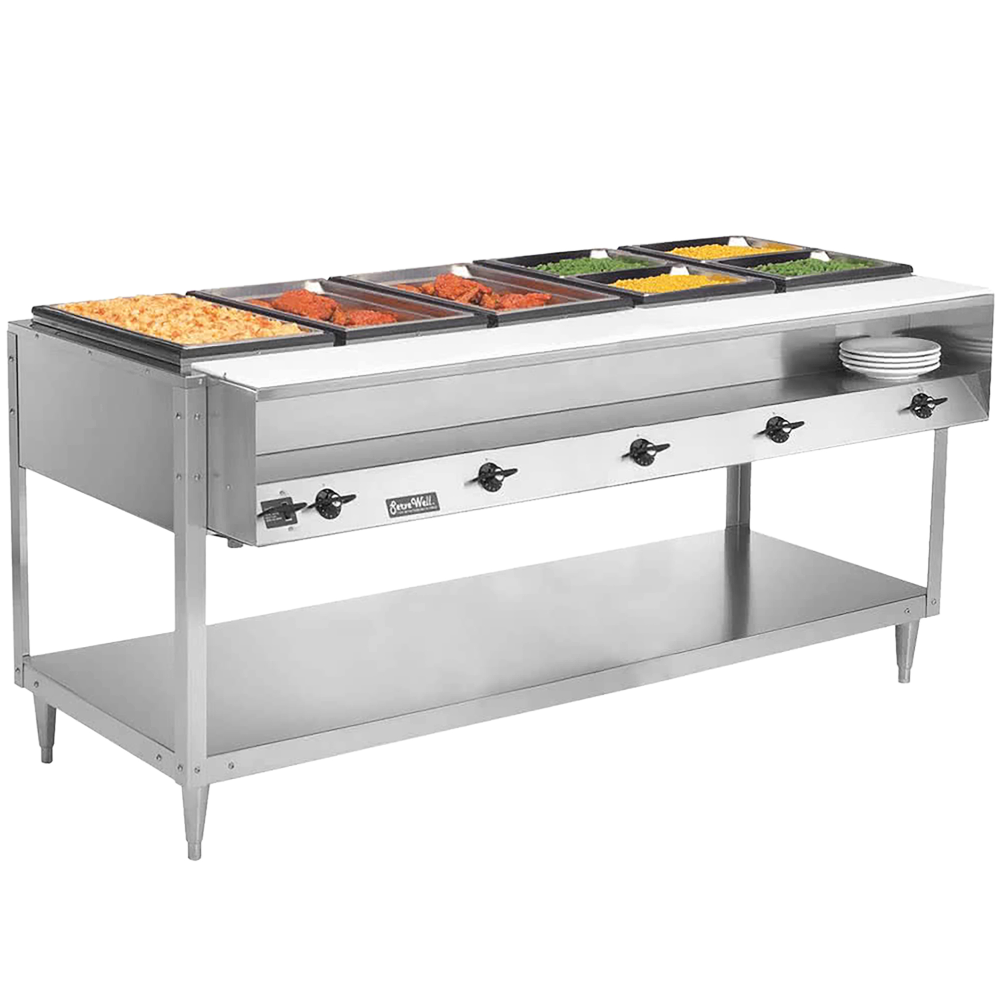 120volt 3500watt fivewell Servewell® stainless steel hotfood table