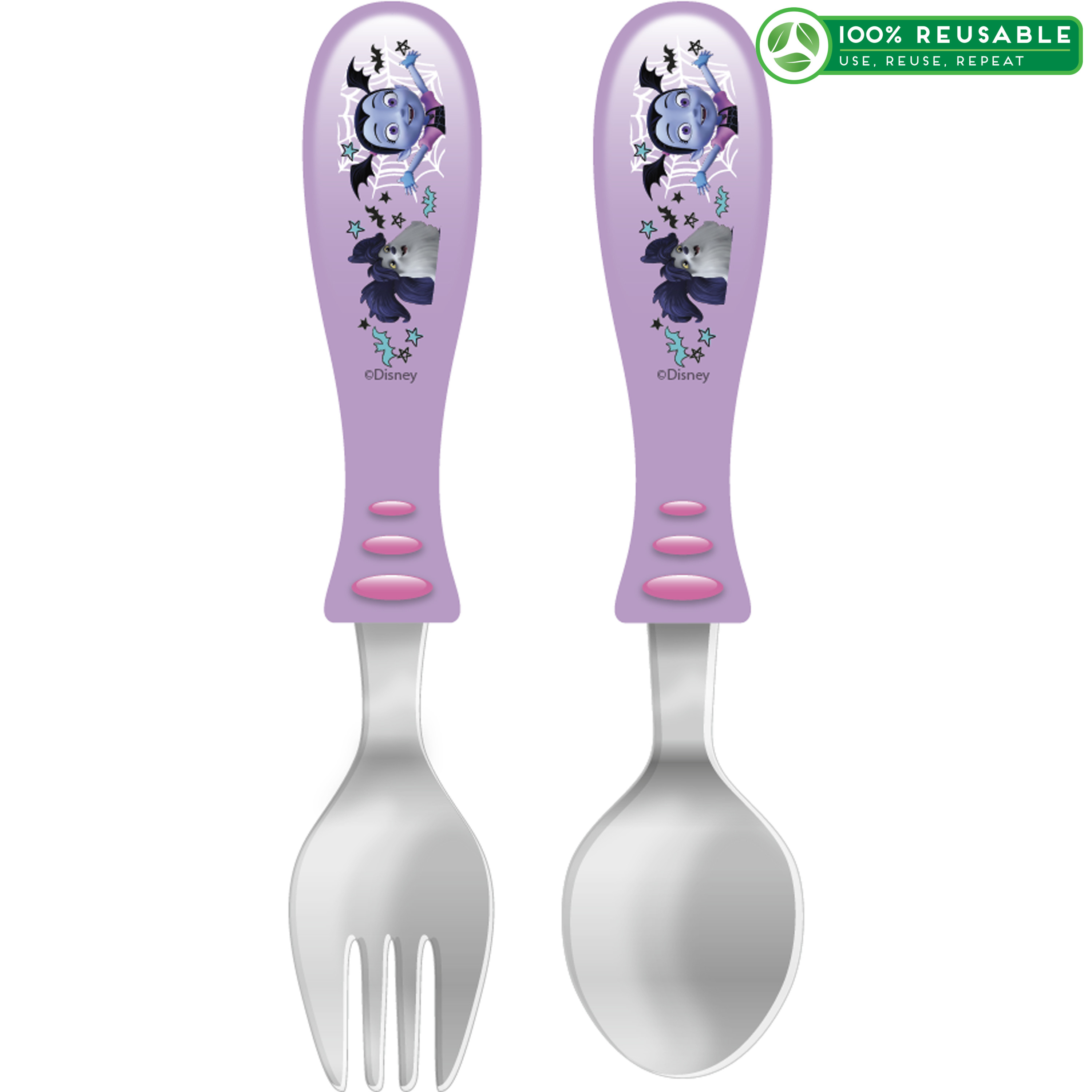 Disney Jr. Kid’s Flatware, Vampirina, 2-piece set slideshow image 1 Disney Jr. Kid’s Flatware, Vampirina, 2-piece set slideshow image 1