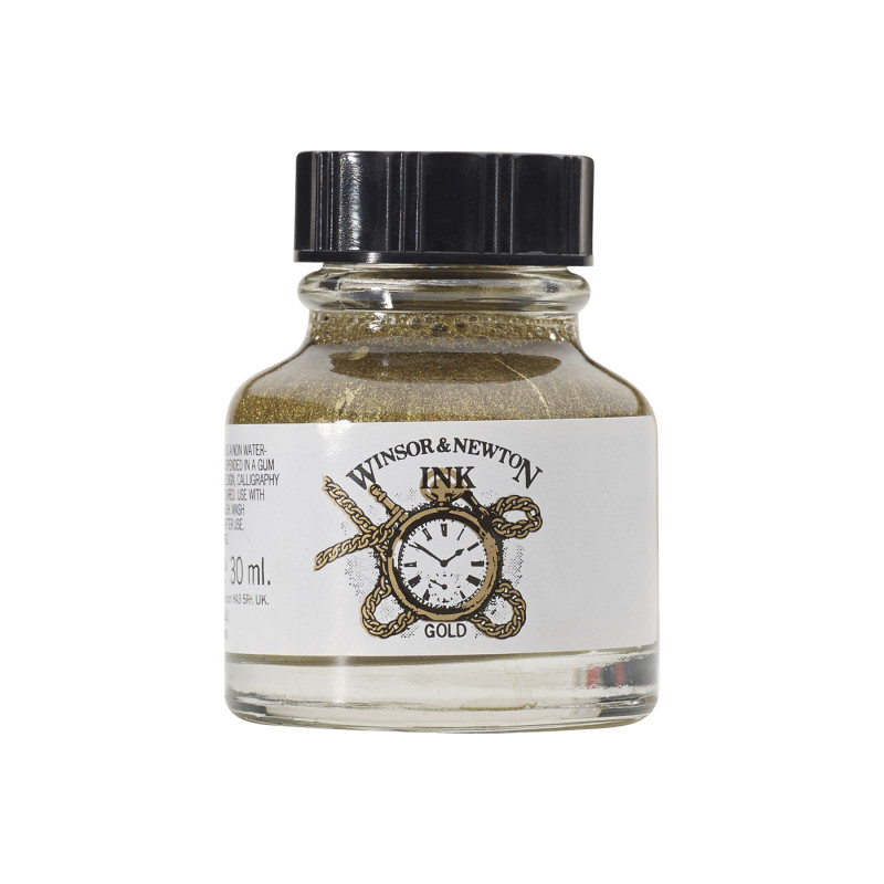 Drawing Ink, 30 mL Bottle, Gold