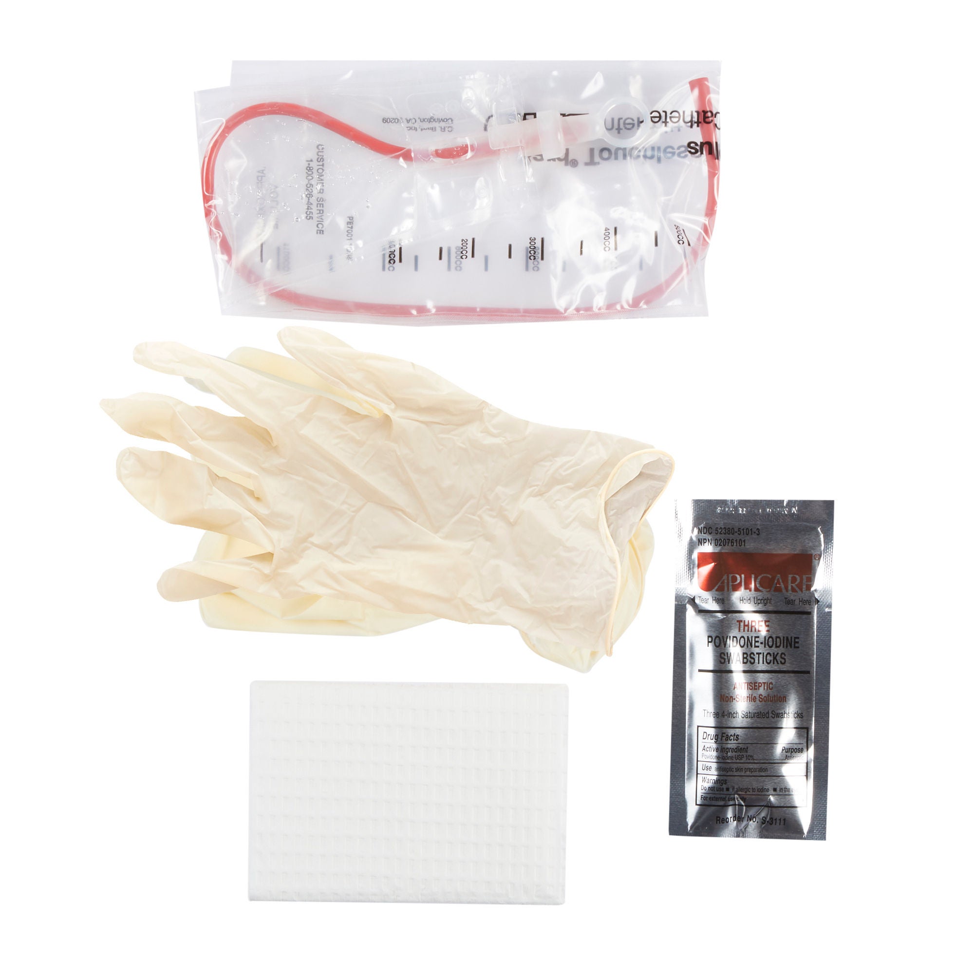 Touchless® Plus Intermittent Catheter Kit, 14 Fr., Latex