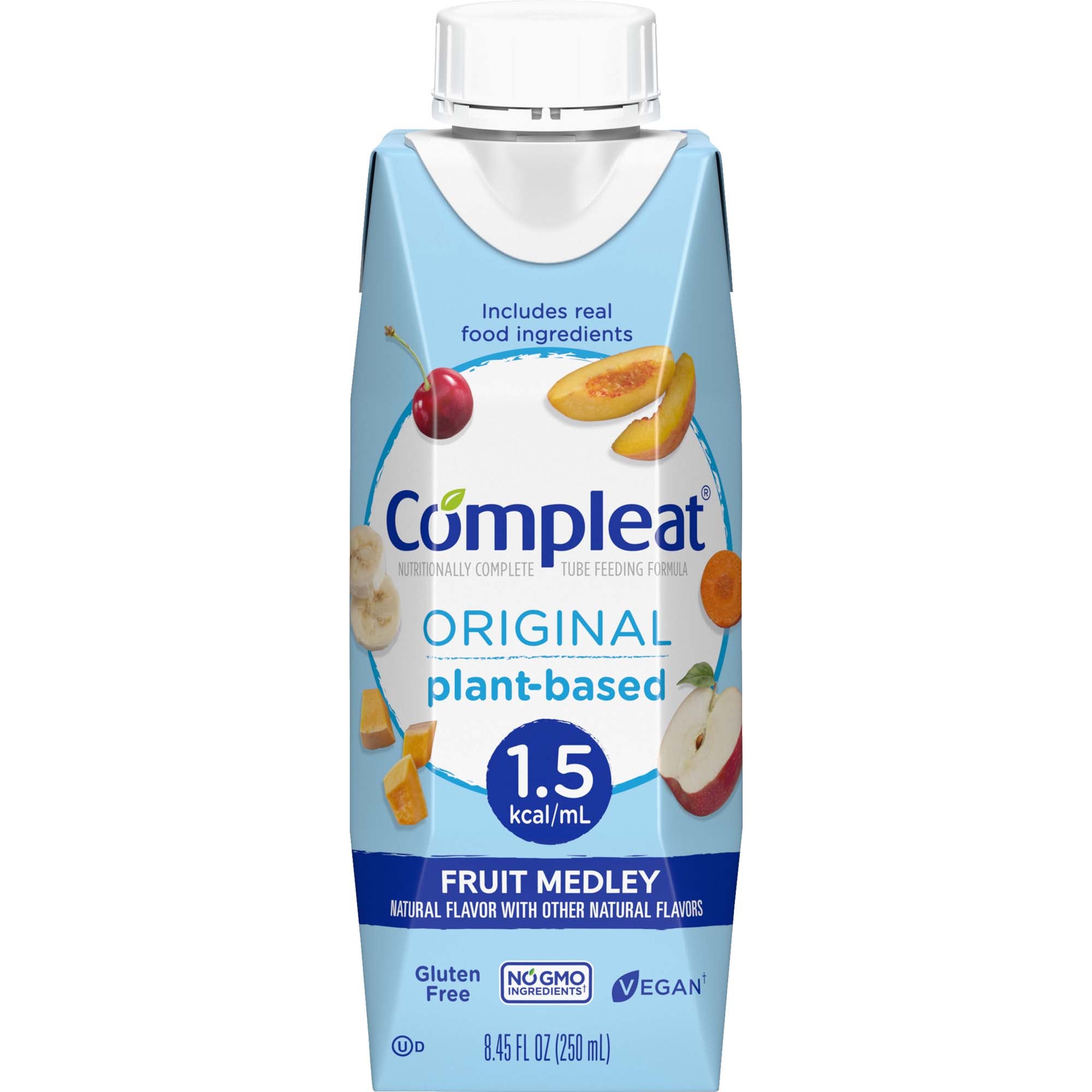 Compleat® 1.5 Original Plant-Based Tube Feeding Formula, Fruit Medley, 250 mL