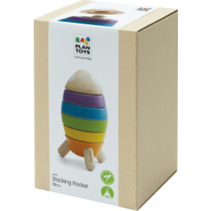Wooden Stacking Rocket Toy