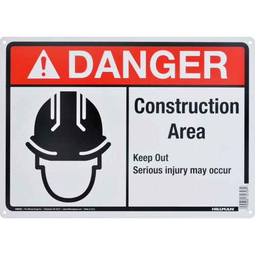 Danger Construction Area Sign (10