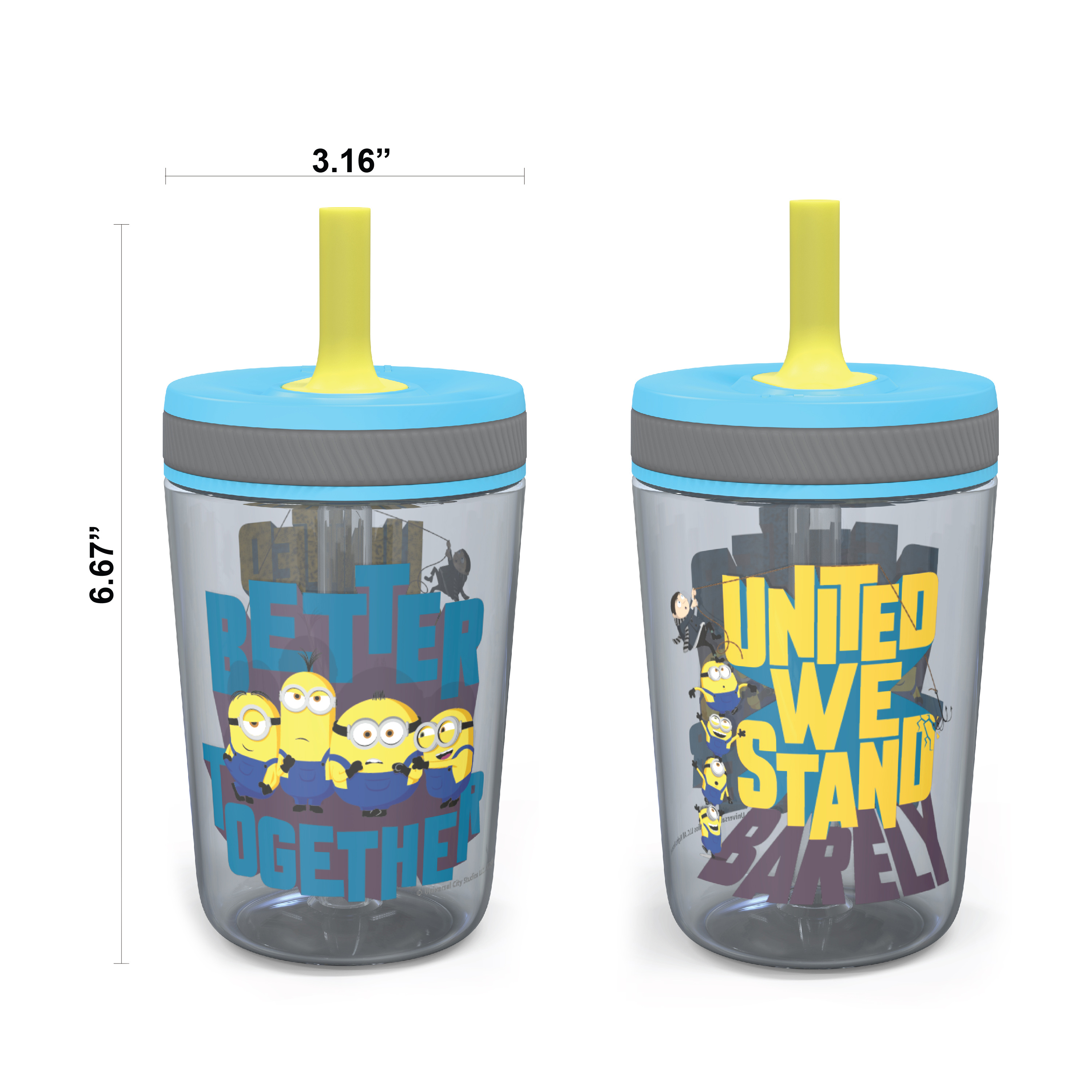 Minions 2 Movie 15 ounce Plastic Tumbler with Lid and Straw, Minions, 2-piece set slideshow image 9 Minions 2 Movie 15 ounce Plastic Tumbler with Lid and Straw, Minions, 2-piece set slideshow image 9