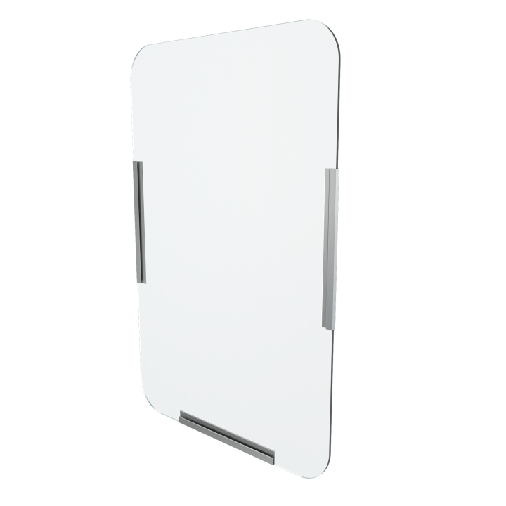 40-inch x 42-inch mounted safety guard with flat acrylic panel