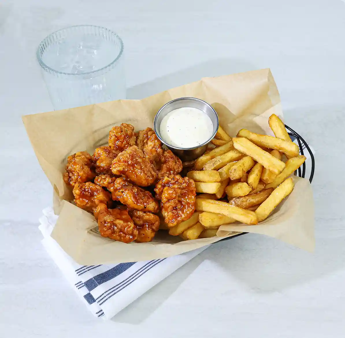 Tyson® Uncooked Chicken Breast Chunk Fritters With BBQ Flavored Glaze Packets_image_1