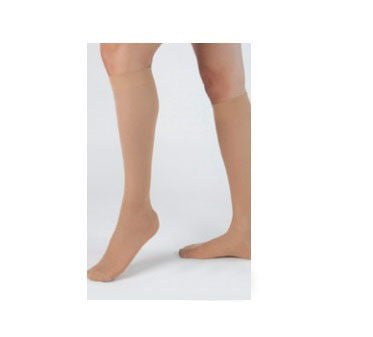 Compression Stocking Health Support® Knee High Size C / Regular Beige Closed Toe